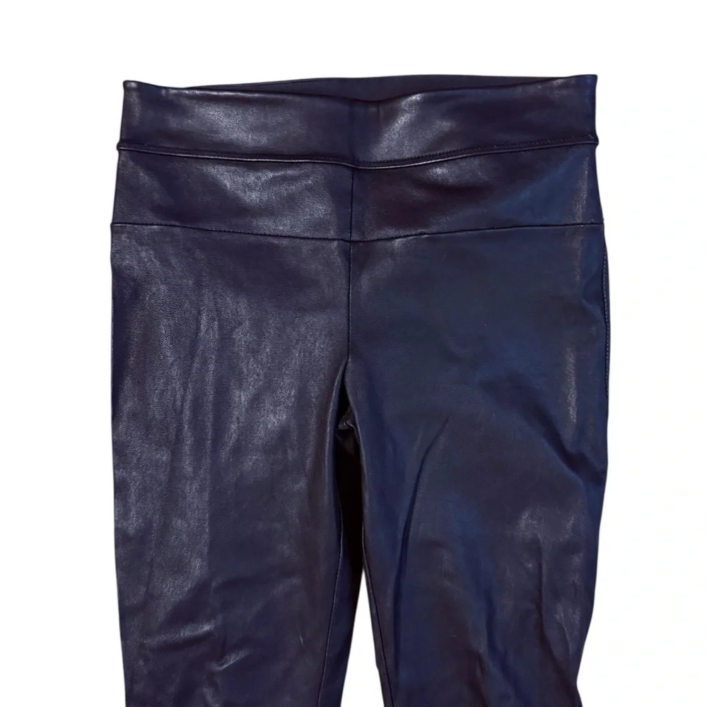 Daryl K Stretch Lamb Leather Black Classic Leggings Size 8 - Picture 6 of 10